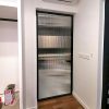 Ultra Slim Swing Door (Reeded Glass)