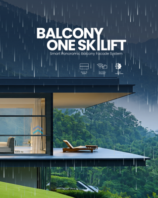 balcony skylift, automatic sliding window